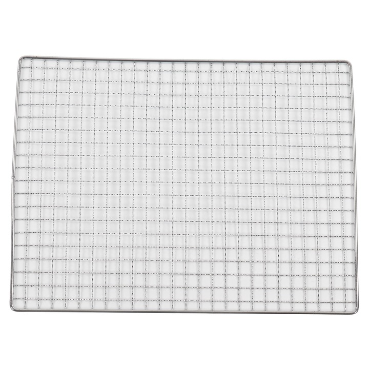 Grilaj pentru gratar, inox, rezistent la rugina, multifunctional, argintiu, 35x26.7x0.4cm