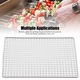 Grilaj pentru gratar, inox, rezistent la rugina, multifunctional, argintiu, 35x26.7x0.4cm