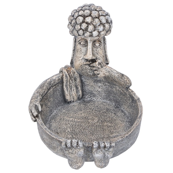 Gyanta hamutartó, hosszú cipzáras, szürke, 12x12cm