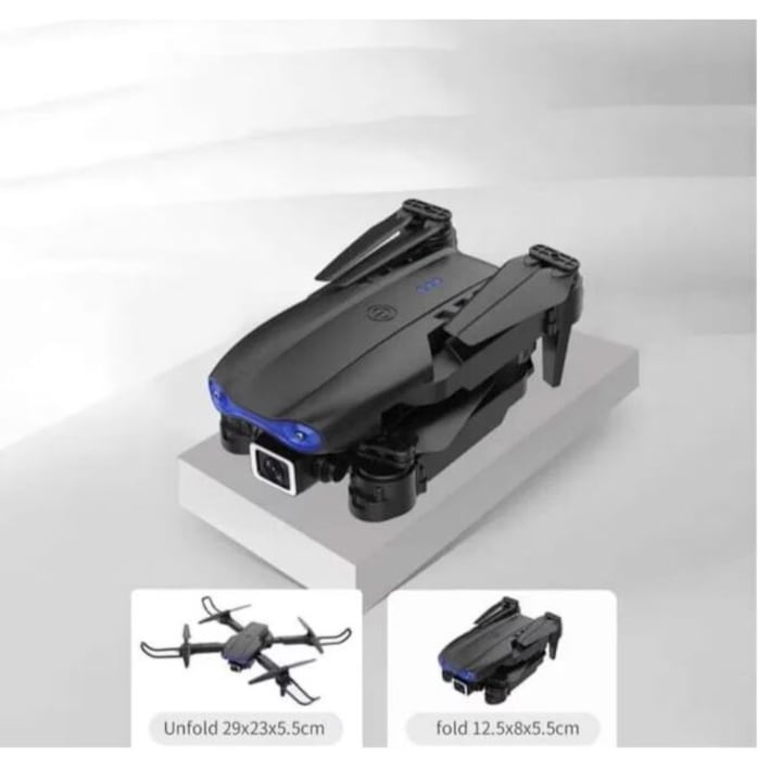 Drona E88 Pro Camera 1x Bateria 1800 Mha 4K Zbor 20min Pliabila Geanta De Transport mentinere altitudine 1x Bateria 1800 Mha Negru