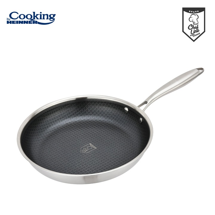 Тиган Cooking by Heinner Titanium, 3 слоя, Неръждаема стомана, Индукция, 28 x 5.5 см