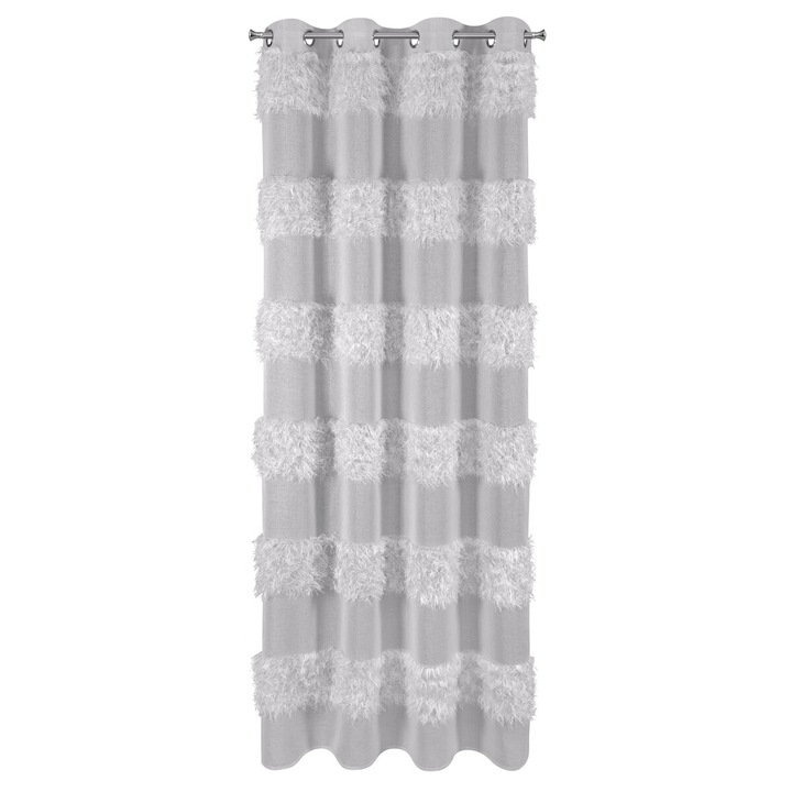 Перде MARGARET с халки 140 х 250 см еврофирано сребро