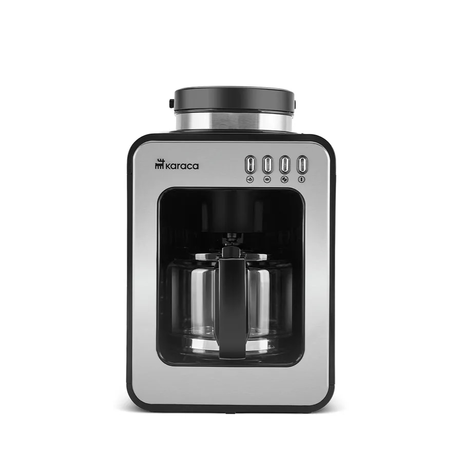 Cafetiera cu Filtru si Rasnita Integrata, Karaca, Grindmaestro, 0, 5L, 600W, Inox