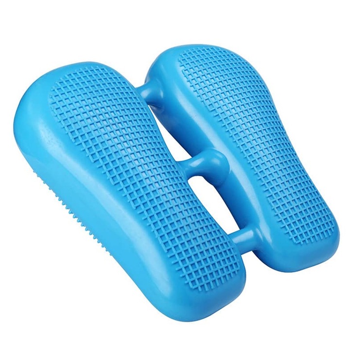 Felfújható Stepper, QttvbTna, PVC, Tartós, Hordozható, Jógához és Pilateshez, Maximum 100 kg, 33 x 37 cm, Kék
