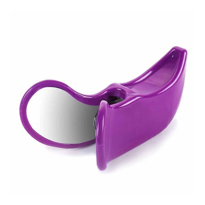 Aparat de exercitiu pentru pelvis, Enforose, design ergonomic, rezistenta reglabila, violet
