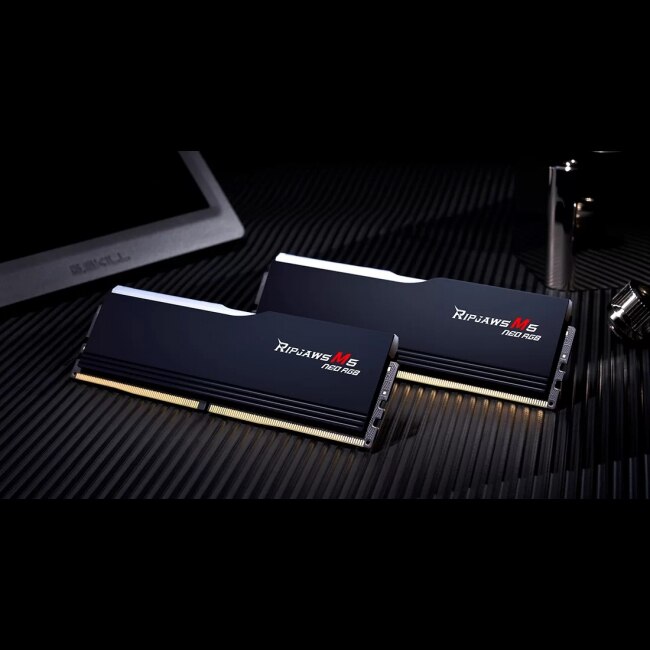 Memorie G.SKILL Ripjaws M5 Neo RGB Black 32GB(2x16GB) DDR5-6000
