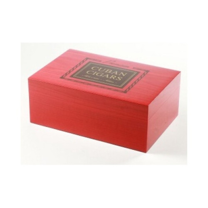 Umidor Gentili Rosu CUBAN CIGARS 35 trabucuri 29.5x19.5x12