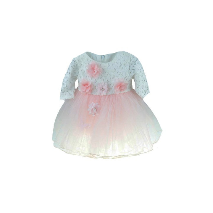 Elegáns ruha lányoknak Colibri RFC-3-62-1-3 hónapos, rózsaszín 62 CM Standard