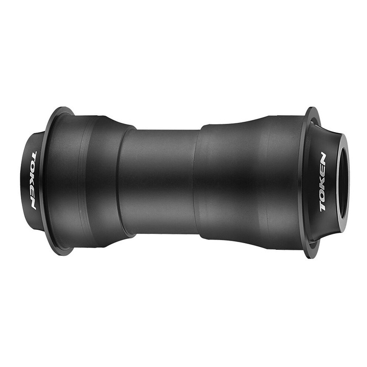 Monobloc pedalier, Token, PF30PS pentru Shimano (24 mm), PF30 (46 x 68 / 72 mm), Premium, Negru, 150g