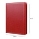 Dosar Clipboard Dublu Din Piele, Zggzerg, A4, Cu clip metal, slot pentru card, inel de stilou, Impermeabil, Portabile, Moale si durabil, Usor de curatat, Potrivit pentru afaceri, calatorii, birou, conferinta, PU, 24 x 32cm, Rosu