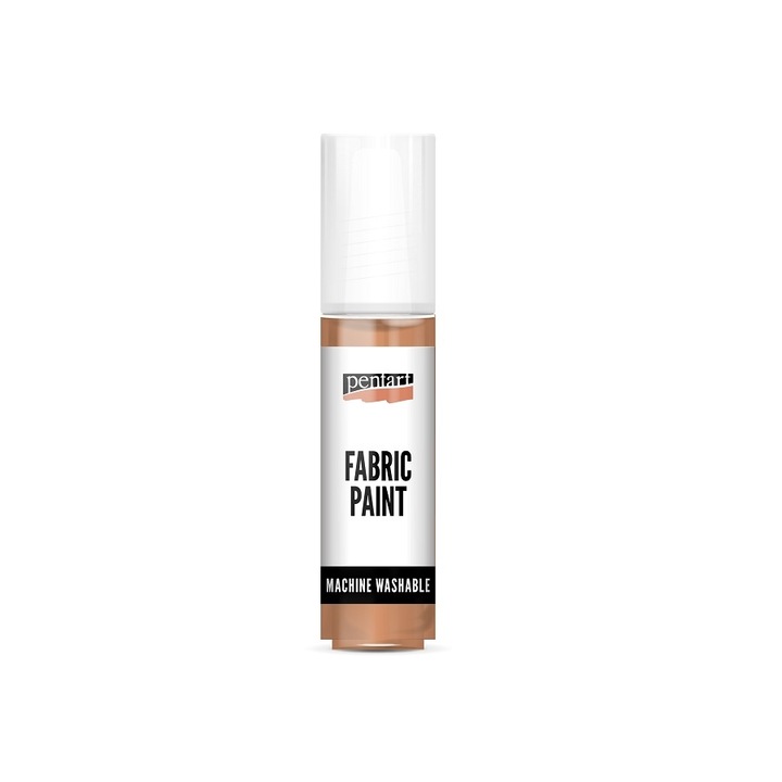 Vopsea pentru textile metalizata Pentart 20 ml - bronz