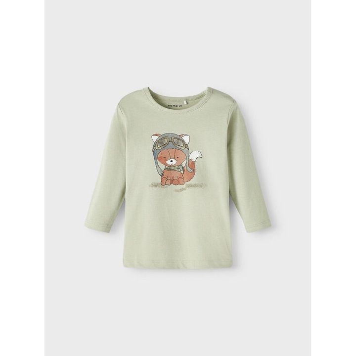 Bluza copii, NAME IT, 32213, Verde, Bumbac