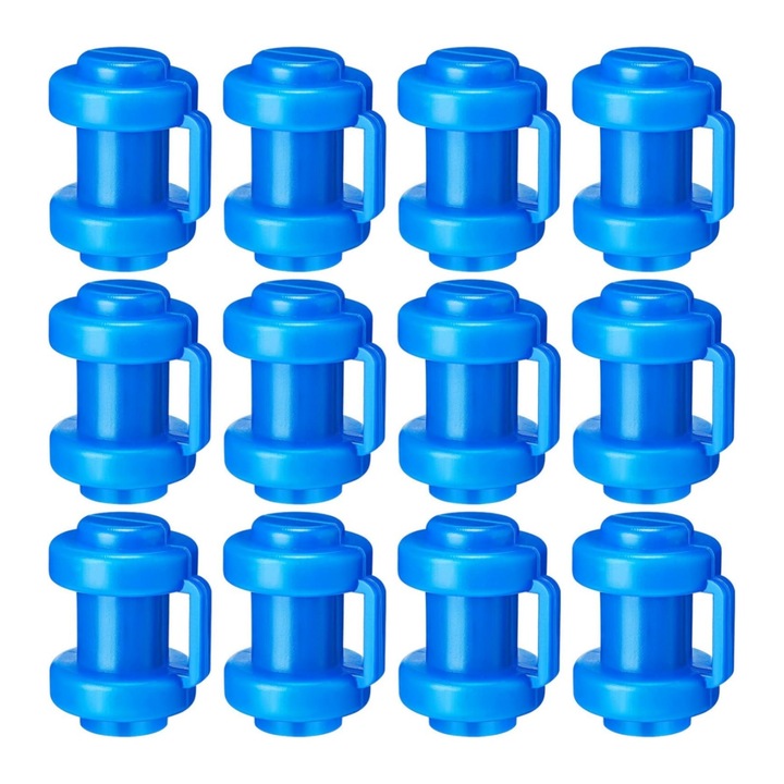 Комплект от 12 покривала за стълбове за батут, enkourakoko®, синьо