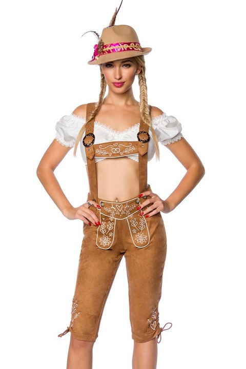 Oktoberfest nadrág, Dirndl, Brown, M