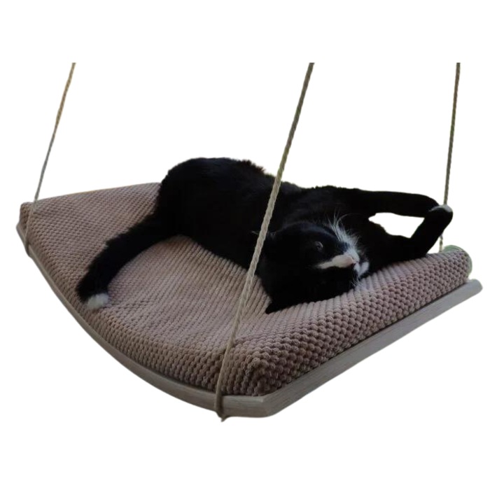 Raft pentru pisici, Cat’s Atelier, arc, 75x32x4cm, saltea detasabila