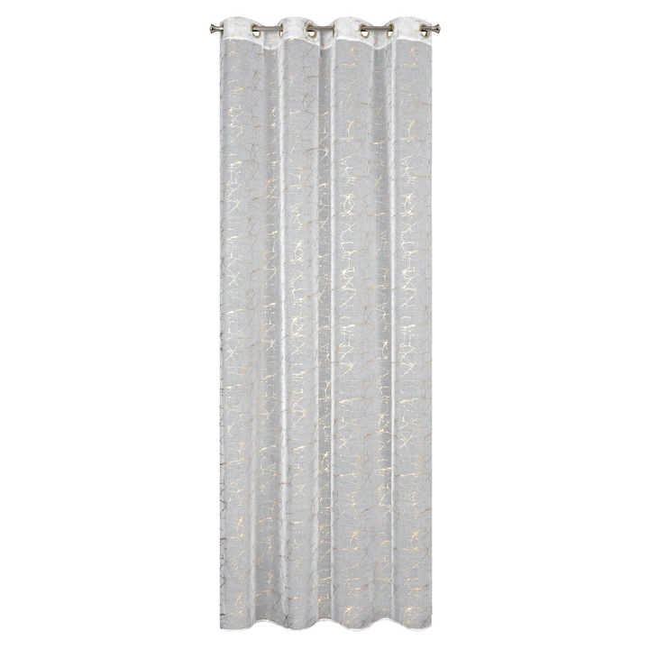 Függöny REVA1 140 x 250 cm gyűrűk Eurofirany fehér