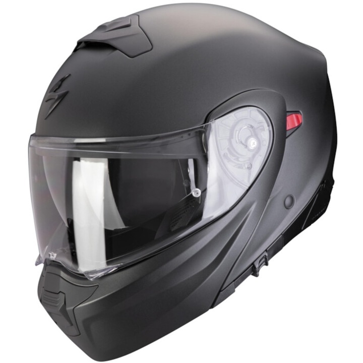 Сгъваема мотоциклетна каска Scorpion Exo-930 Evo Black Matt, включва pinlock и слънчеви очила размер L