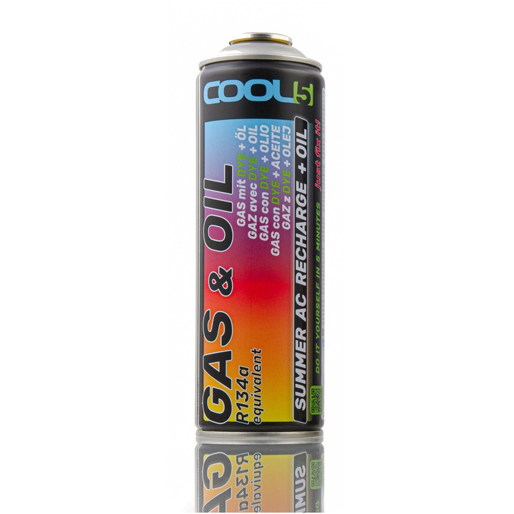 2 в 1 препарат за климатик Cool5, R134a, 290g, 500ml