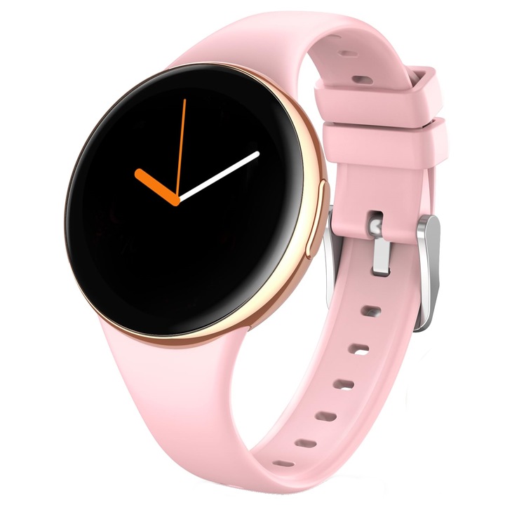 IdealSTORE UltraTHIN Okosóra, AMOLED, Függesztett stílus, Ultra vékony, Hívásértesítések, Fitness Monitoring, Alvás, Ülő aktivitás, Személyre szabott képernyő, Pulzus és oxigén, Közösségi alkalmazások értesítései, Aranyszín