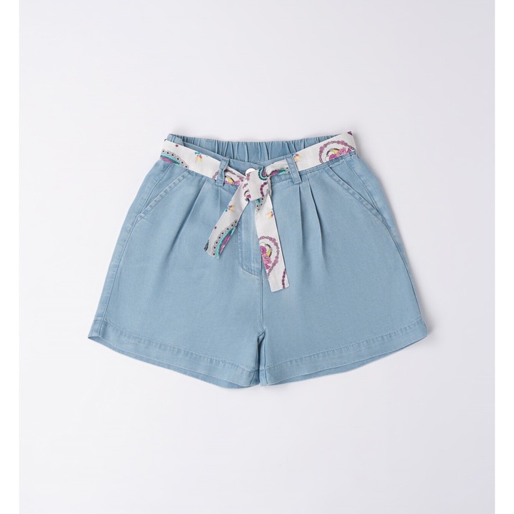 Vászon rövidnadrág lányoknak, Sarabanda, 0.6827, kék, Kék