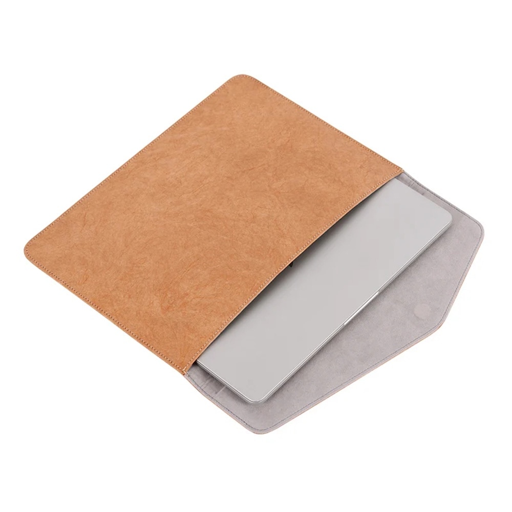 Husa pentru laptop 13 - 14 inch MacBook Microsoft Dell HP Lenovo eleganta si subtire protectie sporita maro