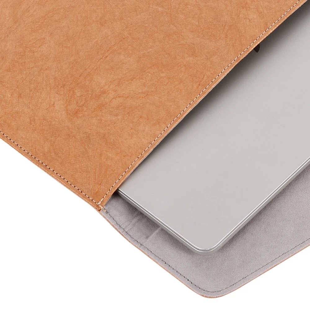 Husa pentru laptop 13 - 14 inch MacBook Microsoft Dell HP Lenovo eleganta si subtire protectie sporita maro