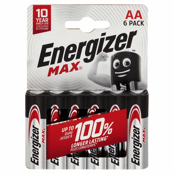 Baterii Energizer MAX, AA, blister 6 bucati