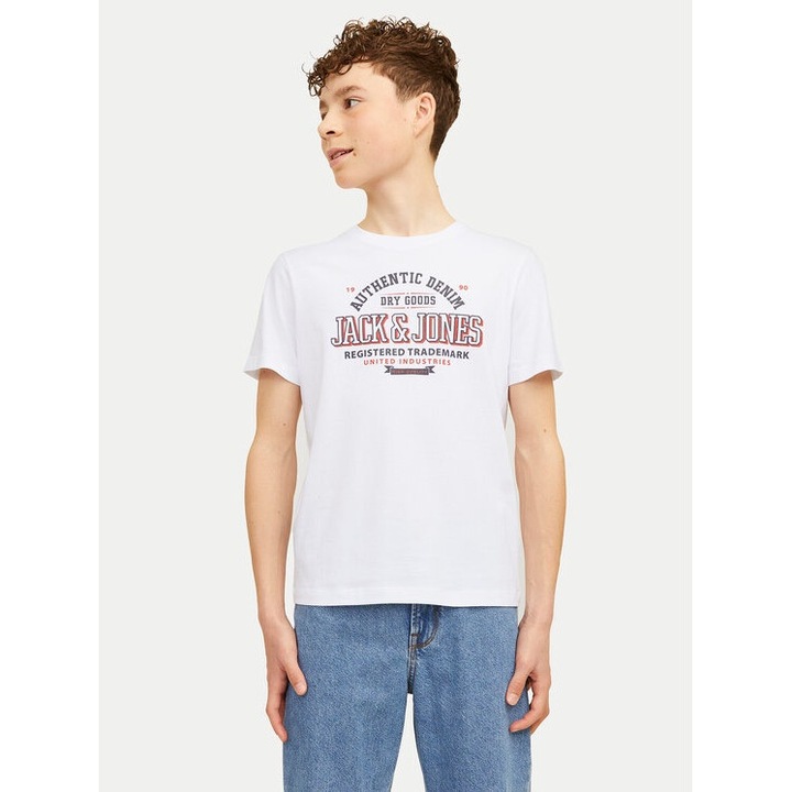 Gyermek póló, Jack & Jones, 395680, fehér, pamut