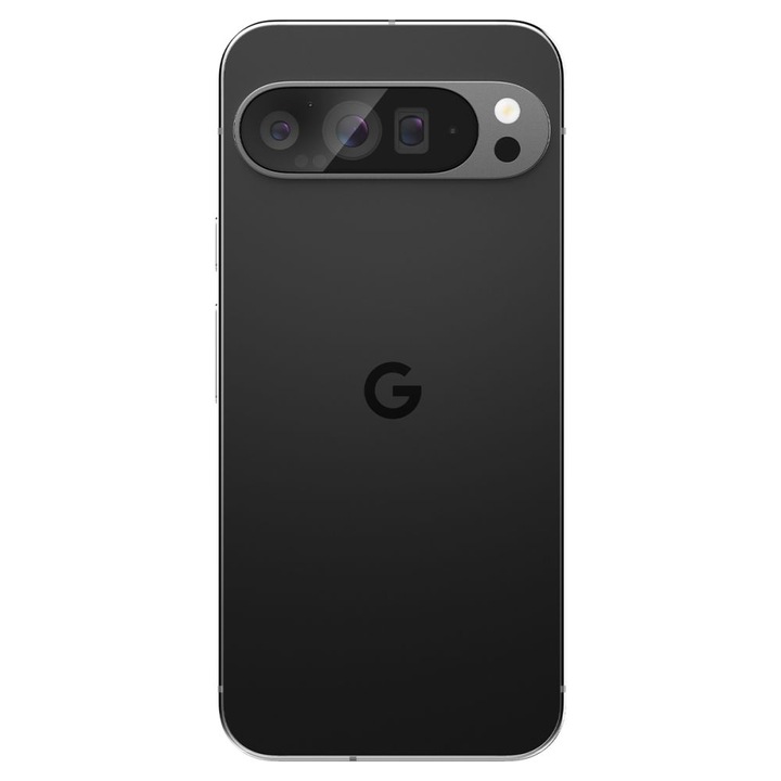 Set 2 protectii sticla camera foto Spigen Optik EZ FIT compatibil cu Google Pixel 9 Pro XL Crystal Clear