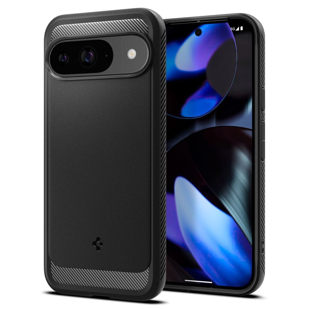 Carcasa Spigen Rugged Armor compatibila cu Google Pixel 9 / 9 Pro Matte Black