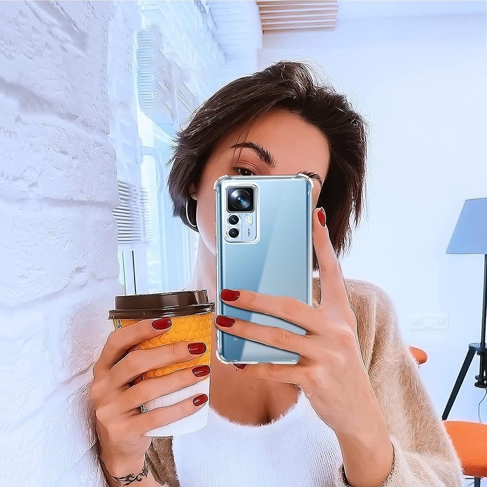 Husa protectie Mat-Tech compatibila cu Xiaomi 12T / 12T Pro, Protectie Camera, Colturi anti-soc, Decupaje Precise, Rezistenta la impact, Margini ridicate pentru protectia ecranului, Transparenta