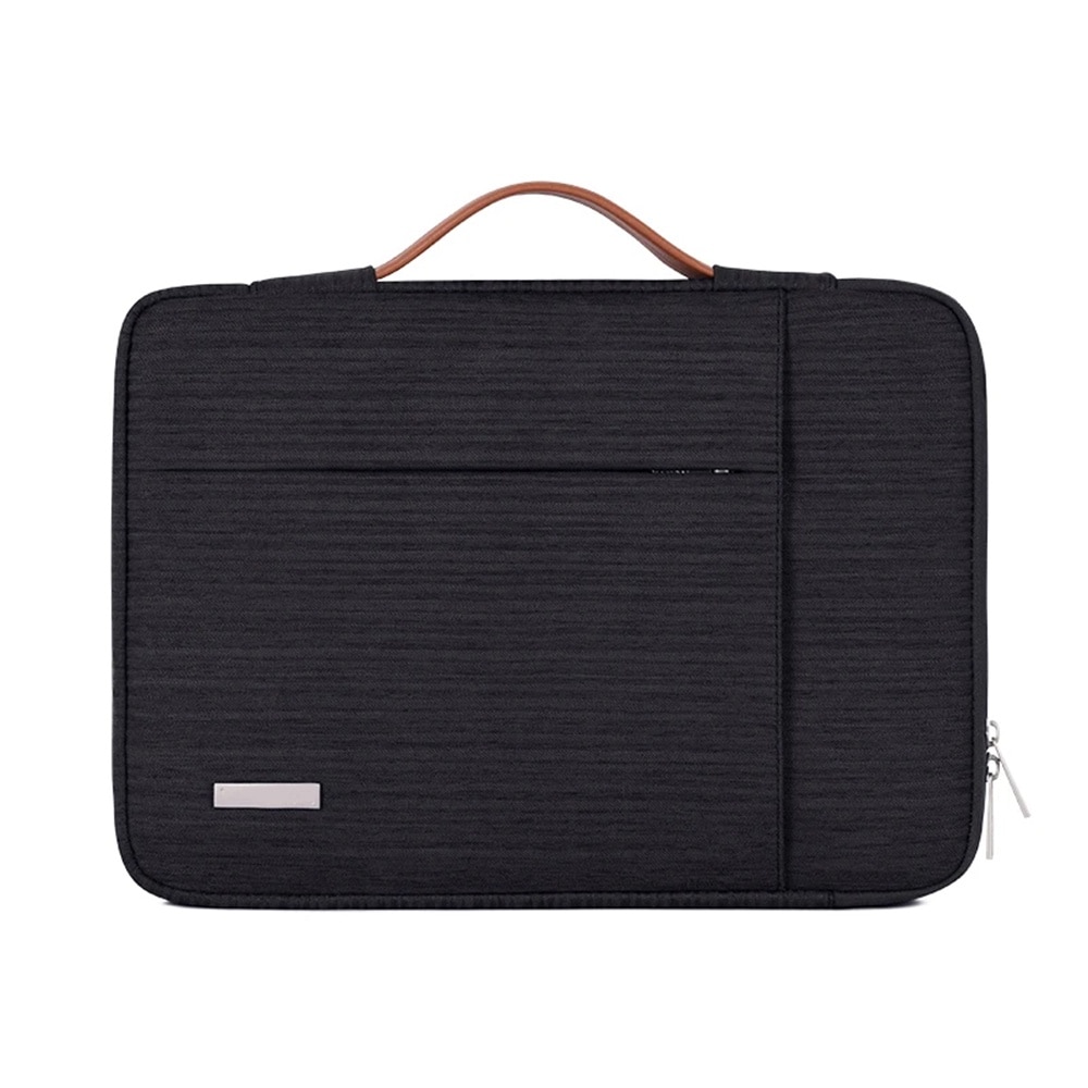 Geanta pentru laptop 15 - 16 inch MacBook Microsoft Dell HP Lenovo eleganta si subtire protectie sporita negru