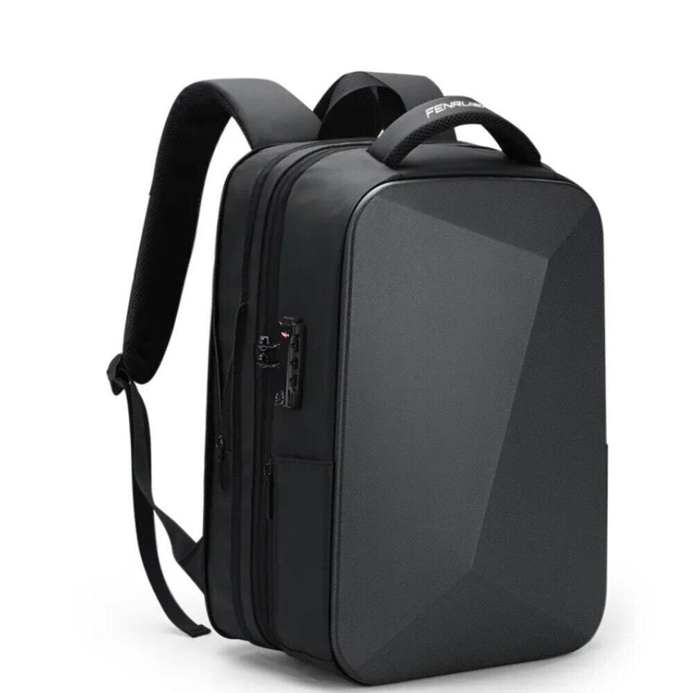 Rucsac / Ghiozdan Laptop 15 "6", Extensibil, 18L-32L, Multifunctional, Impermeabil, Carcasa Hard Shell, Tableta 10", Sistem Antifurt, Port de Incarcare USB, Smart Casual, Negru
