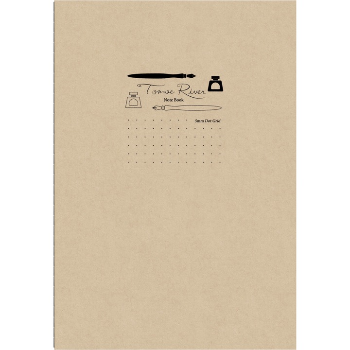 Caiet A5 Tomoe River Kraft - White Dot Grid 5 mm, matematica - 64 pagini 52 g/mp