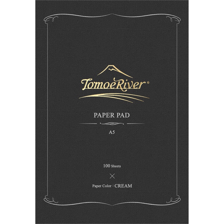 Blocnotes A5 Tomoe River Paper Pad - Cream Plain - 100 foi 52 g/mp, velin