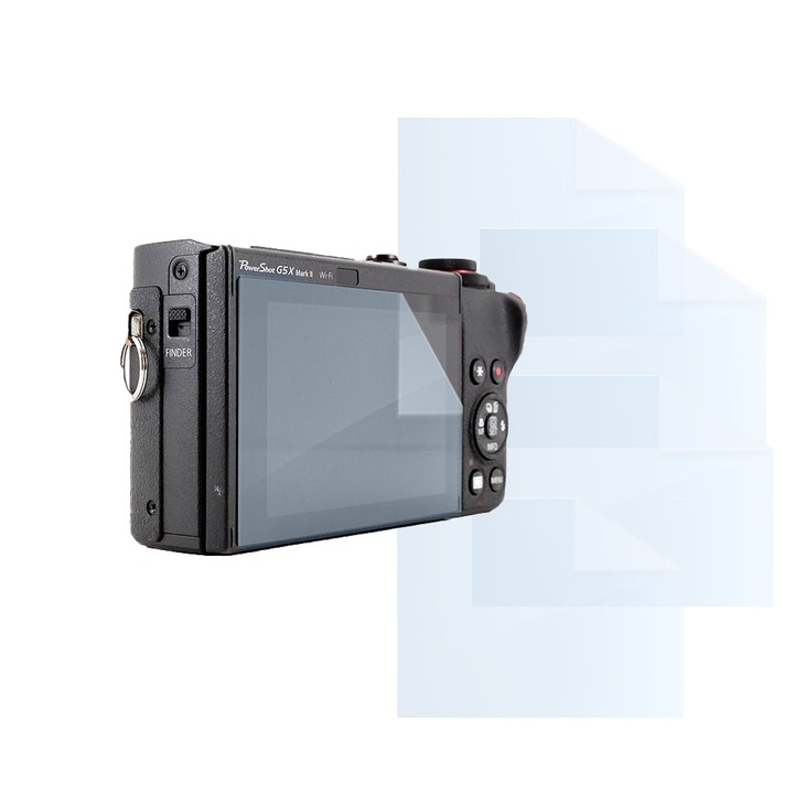 Filmkészlet Canon PowerShot G5 X-hez, FONIX LENS DEFENSE, 4 szilikon képernyőfólia, ütésálló, karcmentes, regenerálható, tartós, időjárásálló, átlátszó