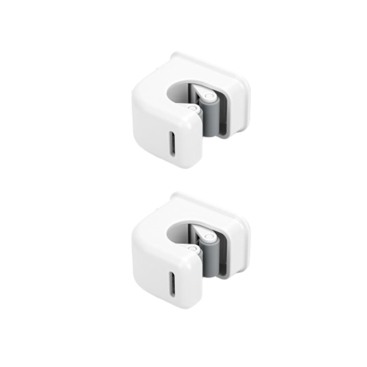 2 falra szerelhető öntapadó felmosó- és seprűtartó készlet fürdőszobai konyhához, garázshoz, kerti szerszámrendezőhöz, fehér