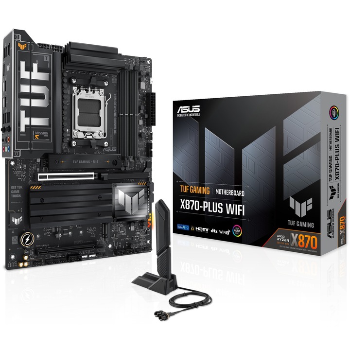 ASUS TUF GAMING X870-PLUS WIFI alaplap, AM5 foglalat