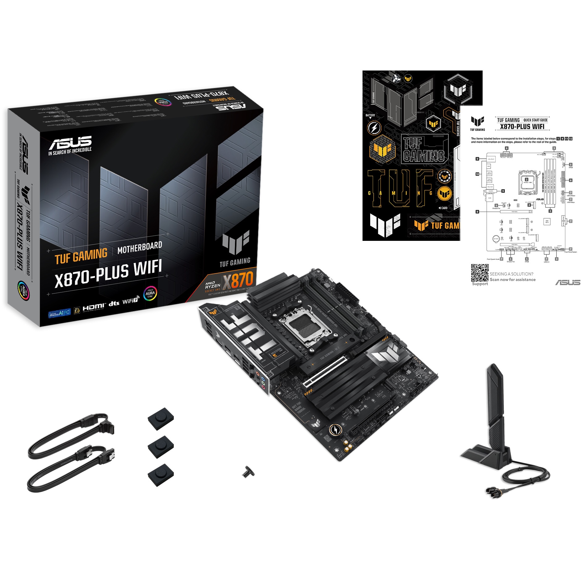 Placa de baza ASUS TUF GAMING X870-PLUS WIFI, Socket AM5 - eMAG.ro