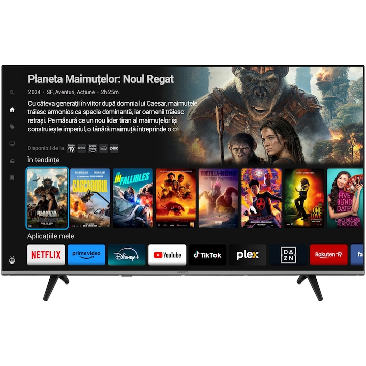 Телевизор Horizon LED 55HL7560U/D, 55" (139 см), Smart, 4K Ultra HD, Клас F