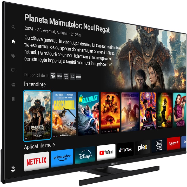 Televizor Horizon QLED 43HQ8560U/D, 108 cm, Smart, 4K Ultra HD, Clasa F
