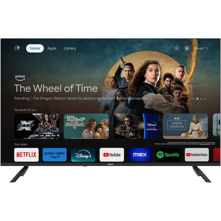 Televizor Horizon LED 50HL7590U/D, 126 cm, Smart Google TV, 4K Ultra HD, Clasa E (Model 2024)