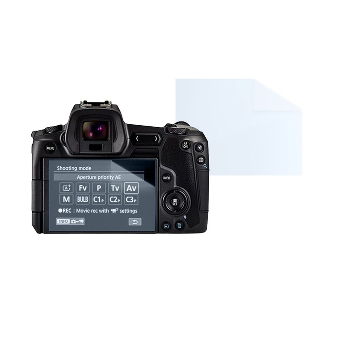 Fóliakészlet Canon EOS Ra-hoz, FONIX LENS DEFENSE, 1 szilikonfólia képernyőhöz, ütésálló, karcolásgátló, regenerálható, tartós, időjárásálló, átlátszó