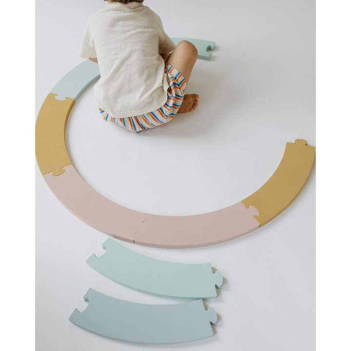 Traseu creativ 8 piese, interactiv, pentru copii, Moes