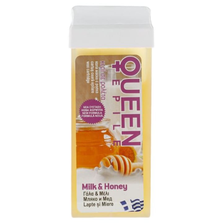 BURRAQ Восък за обезкосмяване, с вкус на мляко и мед, за кожа, унисекс, 100 ml