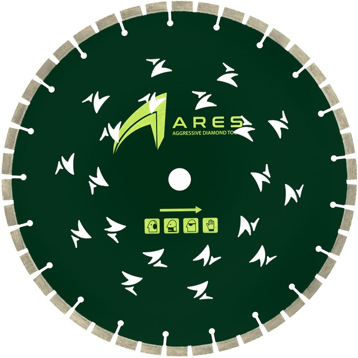 Disc taiere beton premium ARES BETONIX ZA3 404 mm pentru masina taiere manuala - 1221DTHU404U