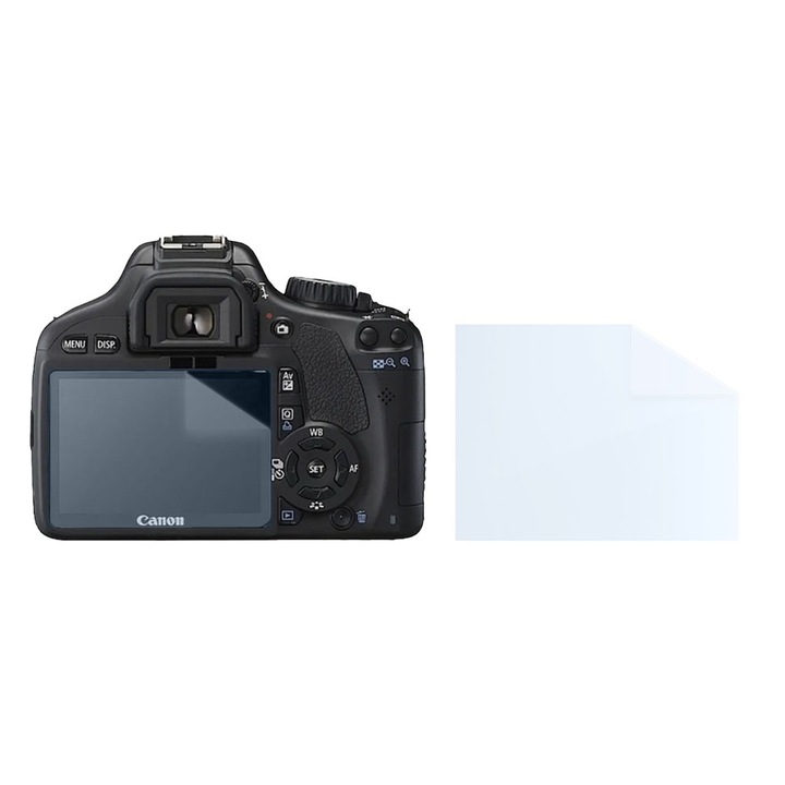 Fóliakészlet Canon EOS 550D-hez, FONIX LENS DEFENSE, 1 szilikonfólia képernyőhöz, ütésálló, karcolásgátló, regenerálható, tartós, időjárásálló, átlátszó