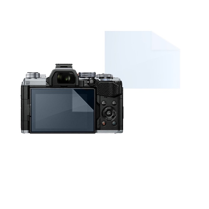 Filmkészlet Olympus E-M5 Mark III-hoz, FONIX LENS DEFENSE, 1 képernyős szilikonfólia, ütésálló, karcmentes, regenerálható, tartós, időjárásálló, átlátszó
