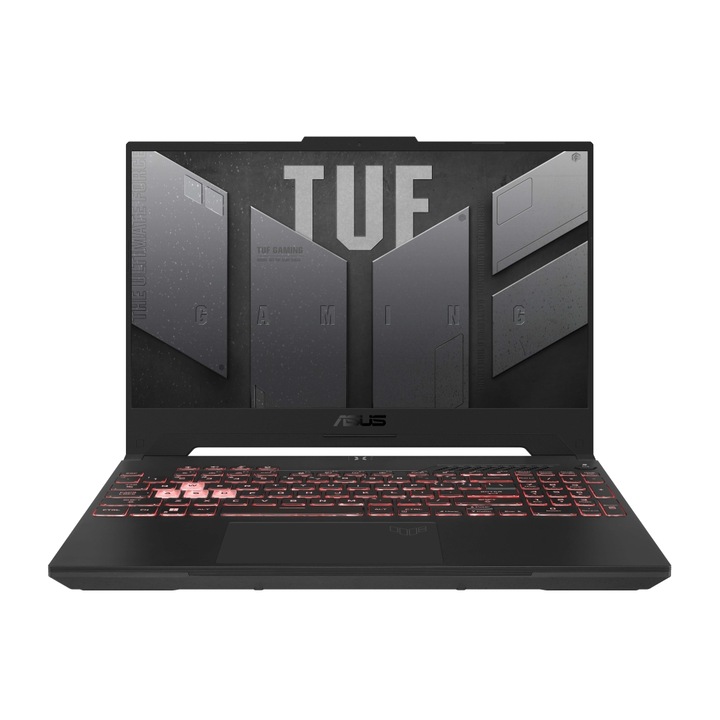 Asus TUF Gaming A15 FA507NUR-LP080 Laptop, 15.6" Full HD IPS, AMD Ryzen 7 7435HS (8 magos) akár 4.5 GHz, 16 MB gyorsítótár, NVIDIA GeForce RTX 4050 (6GB GDDR6), 16GB 5600MHz (2x8GB) DDR5, 1 TB SSD, Free DOS, szürke