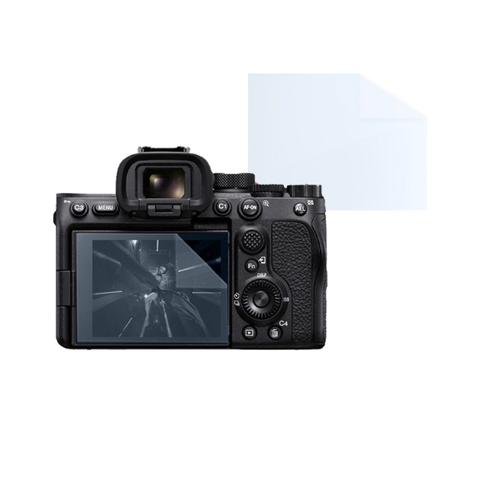 Filmkészlet Sony Alpha 7S III-hoz, FONIX LENS DEFENSE, 1 képernyős szilikonfólia, ütésálló, karcmentes, regenerálható, tartós, időjárásálló, átlátszó
